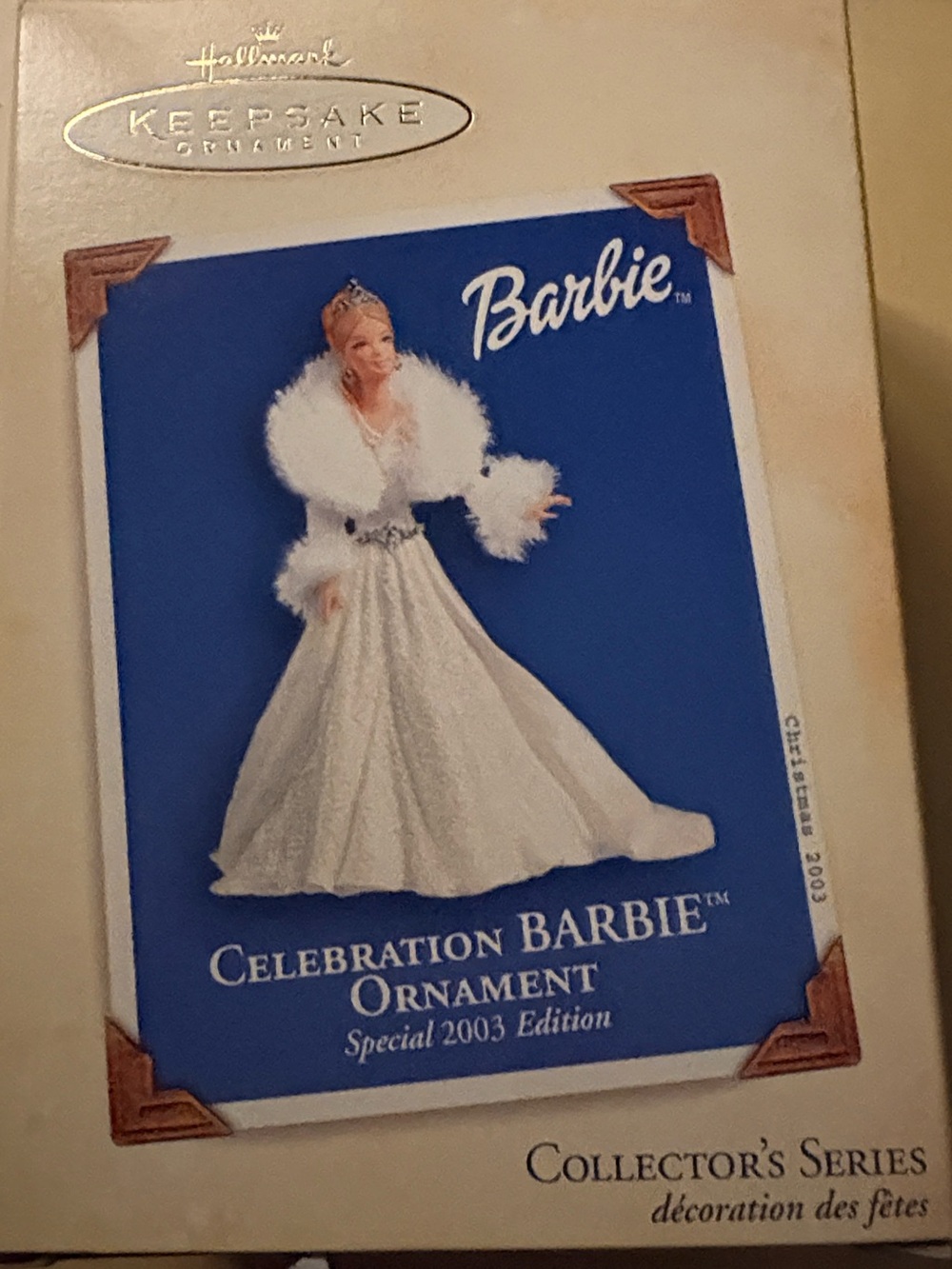Hallmark Barbie Celebration Ornament - White and Blue